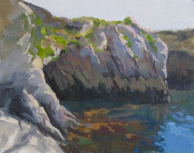 Point Lobos Bluffs, Oil on Linen, 11x14