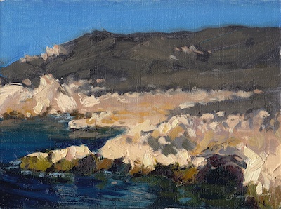 Avila Cove, Oil on Linen, 6x8
