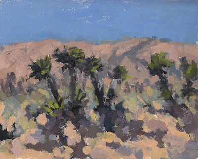 Desert Color Study, Oil on Paper, 8x10