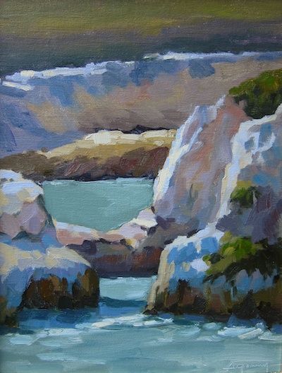 Avila Cove (Late Afternoon), Oil on Linen, 11x14