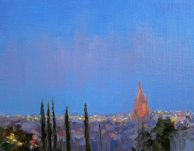 San Miguel de Allende (from Casa Schuck), Oil on Linen, 11x14